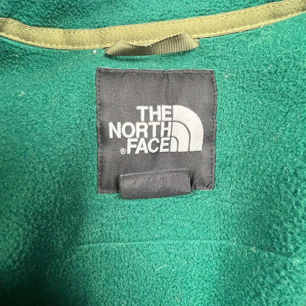 The North Face Fleece Jacket Youth M 10/12 Green Geometric Pattern Denali Style